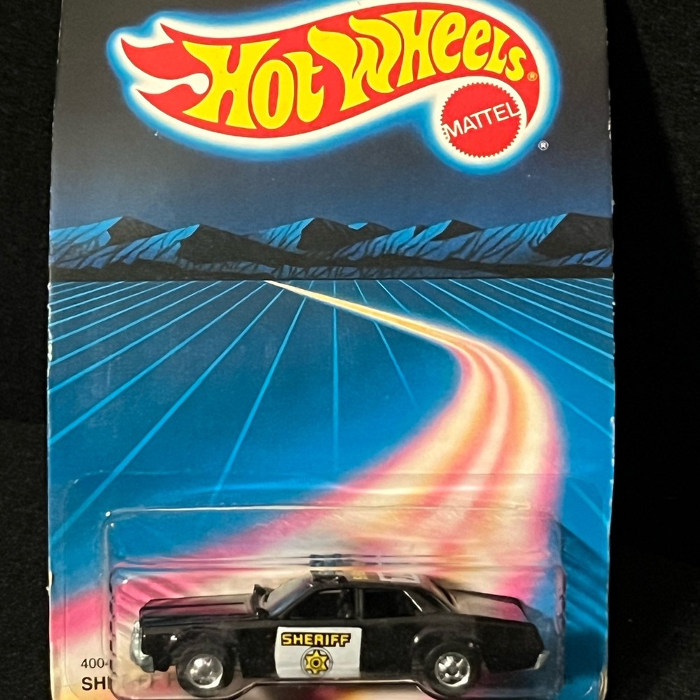 Vintage 1988 Hot Wheels Sheriff Patrol #4004 Police Toy Car NEW Sealed Mattel